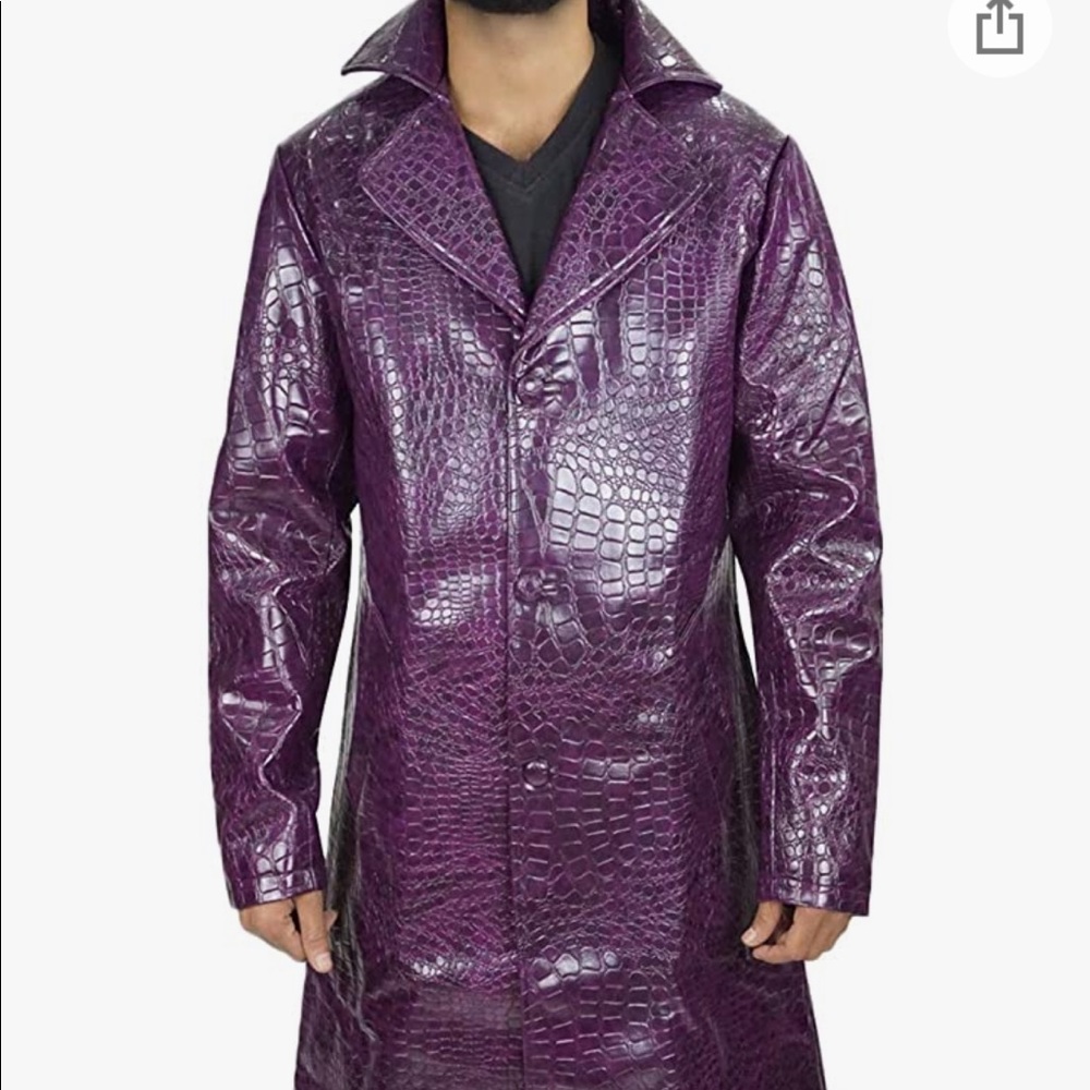 Purple crocodile Joker Costume Jacket L